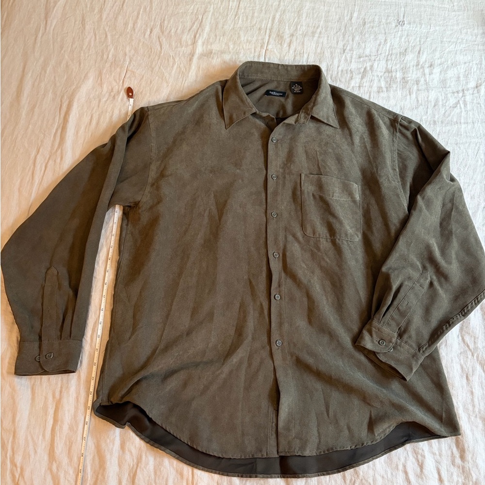 Van Heusen suede button down